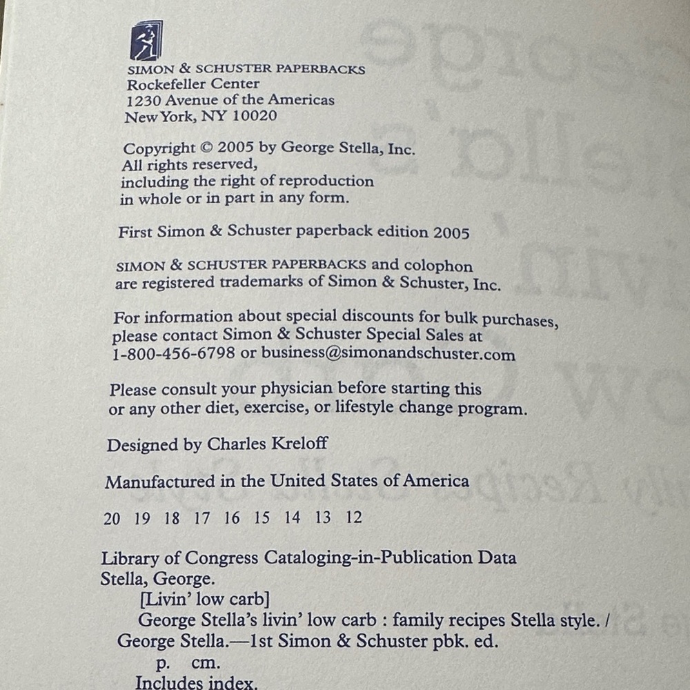 George Stella's Livin' Low Carb Cookbook - Picture 4 of 6
